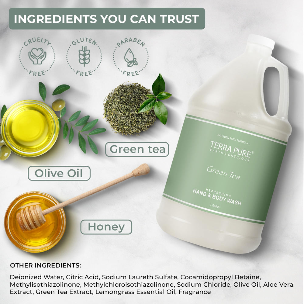 Terra Pure Fórmula Vegetal Libre de Parabenos para uso diario.