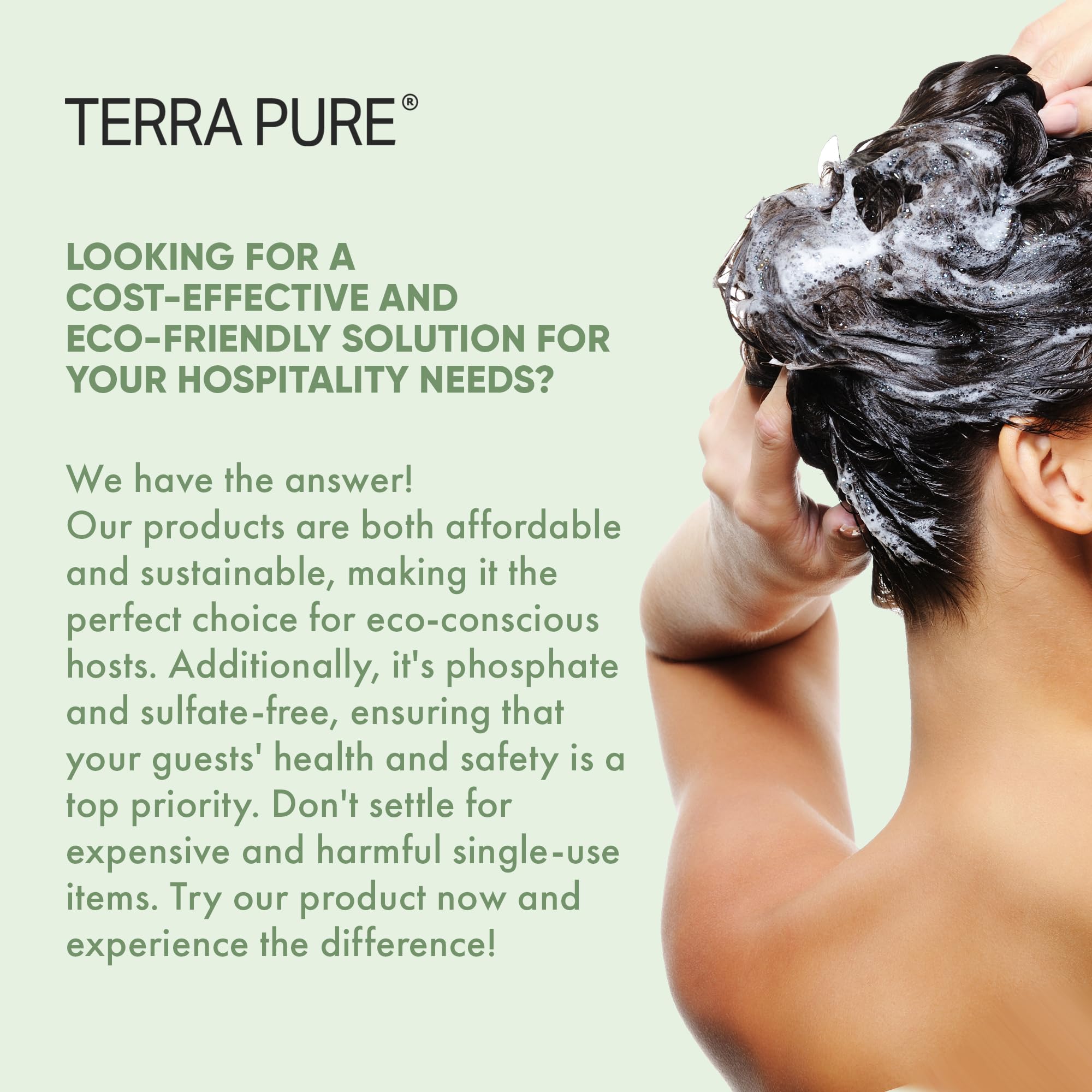 Terra Pure Hotel Shampoo libre de parabenos para uso diario