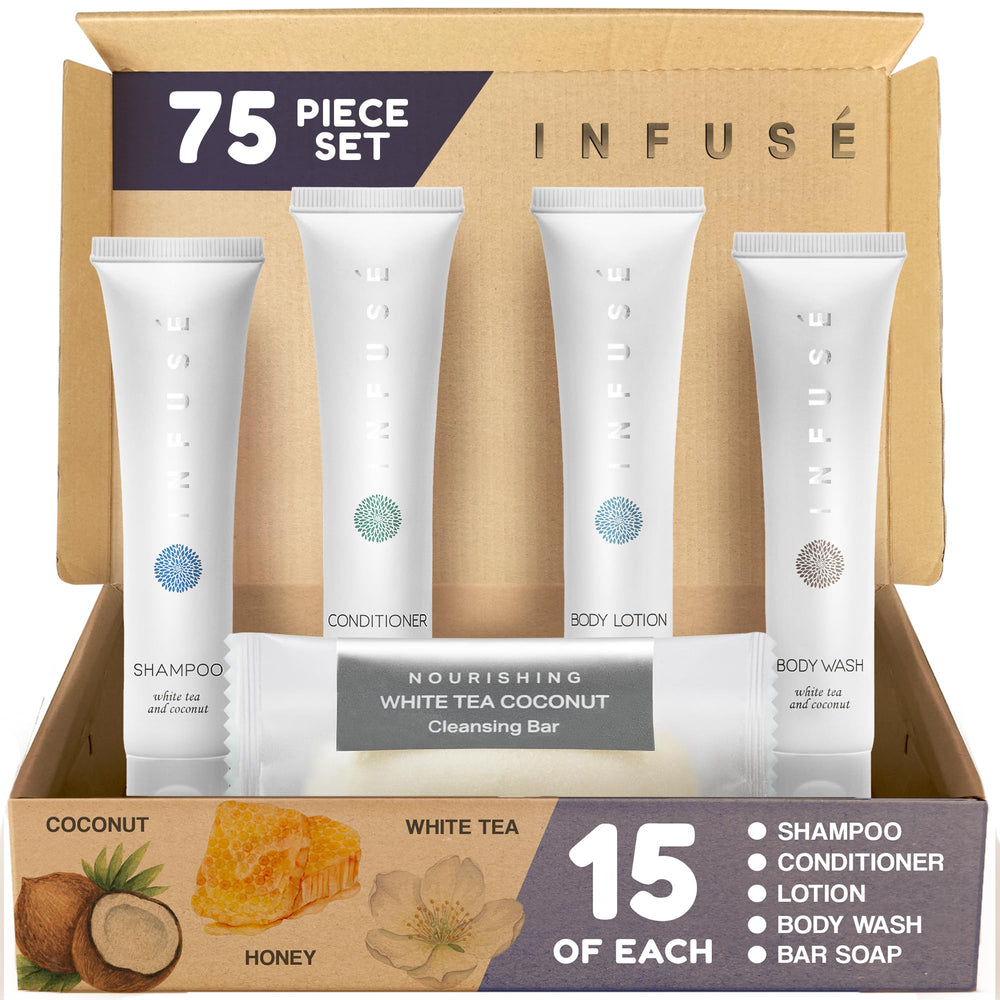 Terra Pure Infuse champú mini: cabello limpio y fresco para estancias de hotel