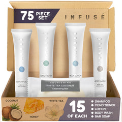Terra Pure Infuse champú mini: cabello limpio y fresco para estancias de hotel