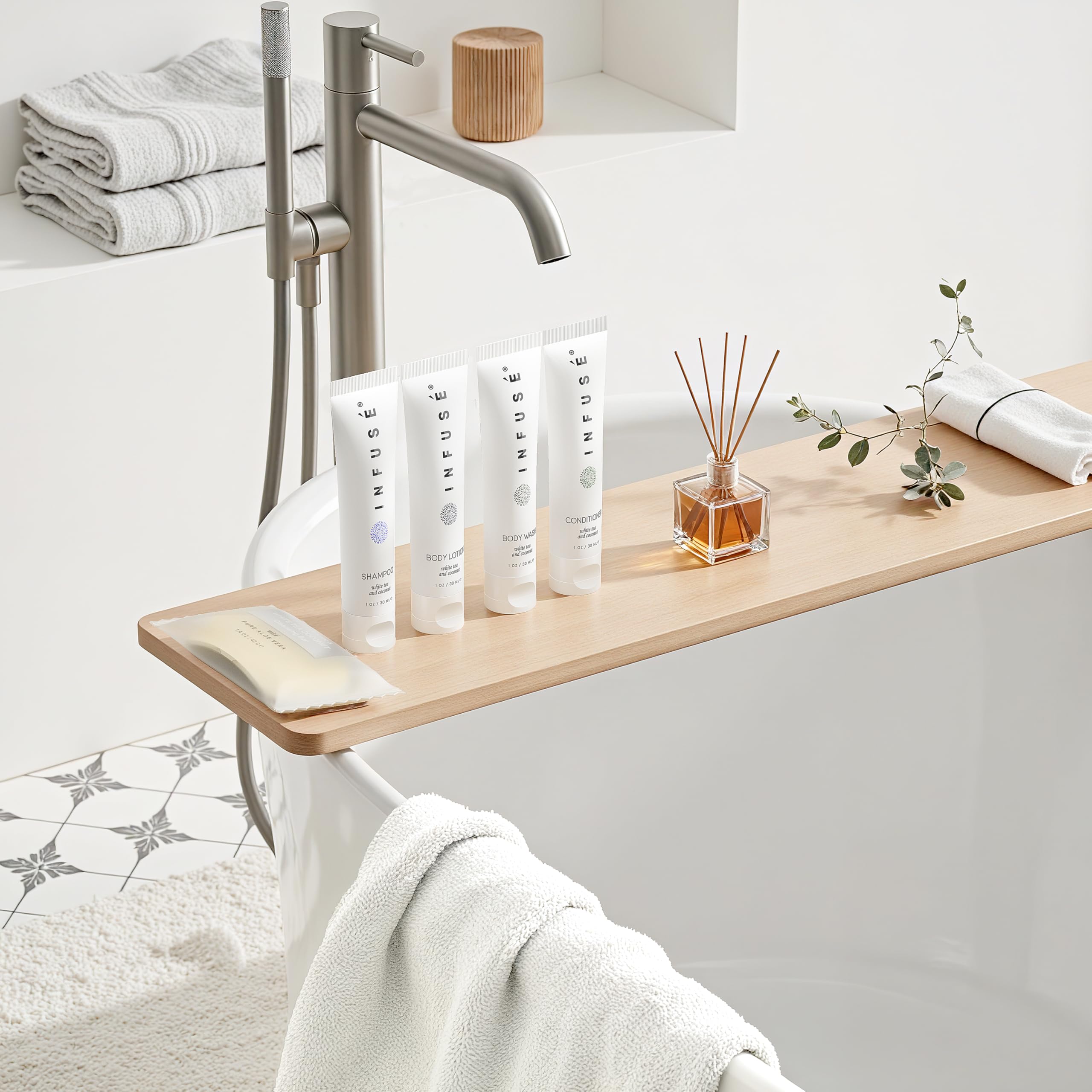 Terra Pure Infuse packaging de lujo: presentación atractiva para huéspedes exigentes