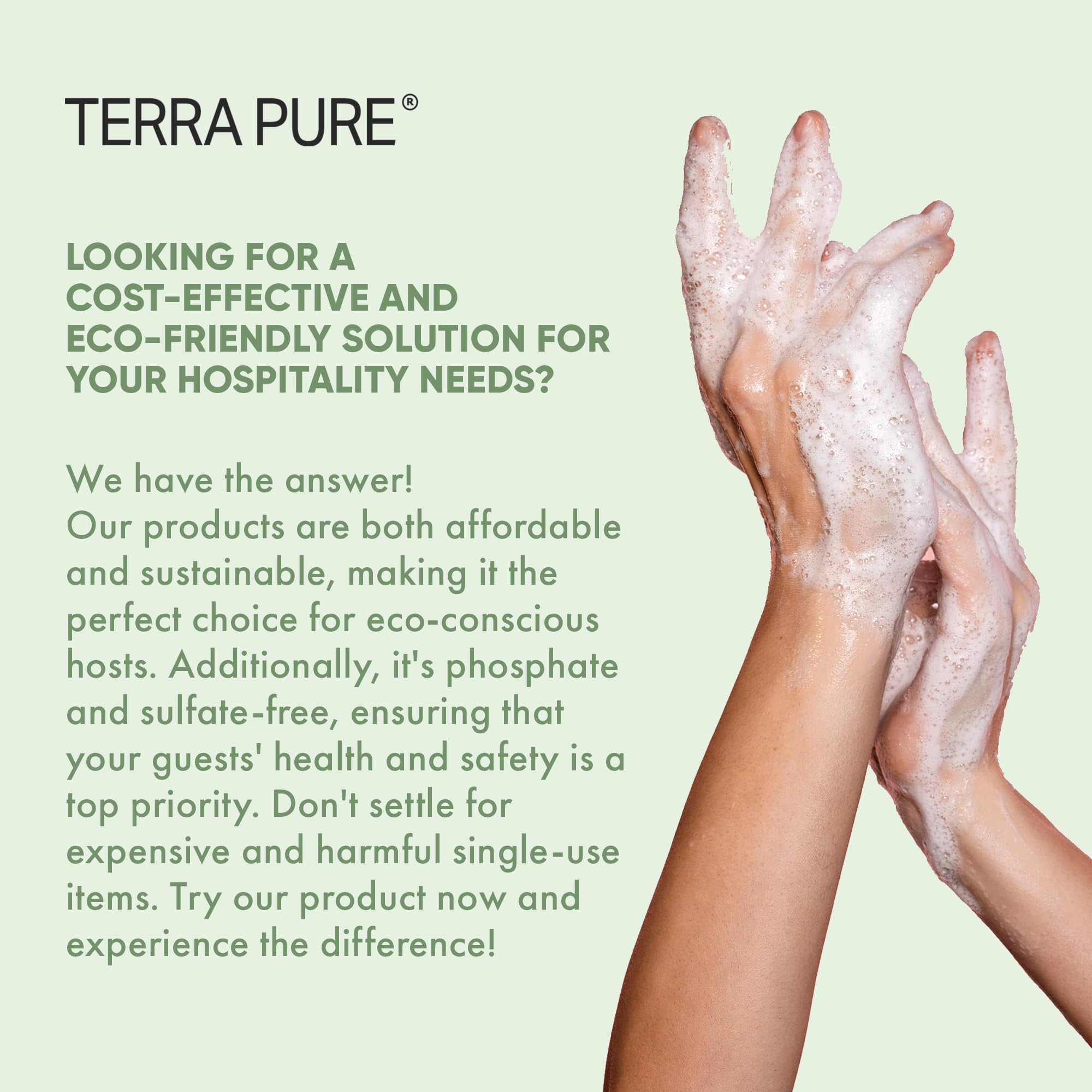 Terra Pure Ingredientes Naturales Enriquecidos para cuidado suave.