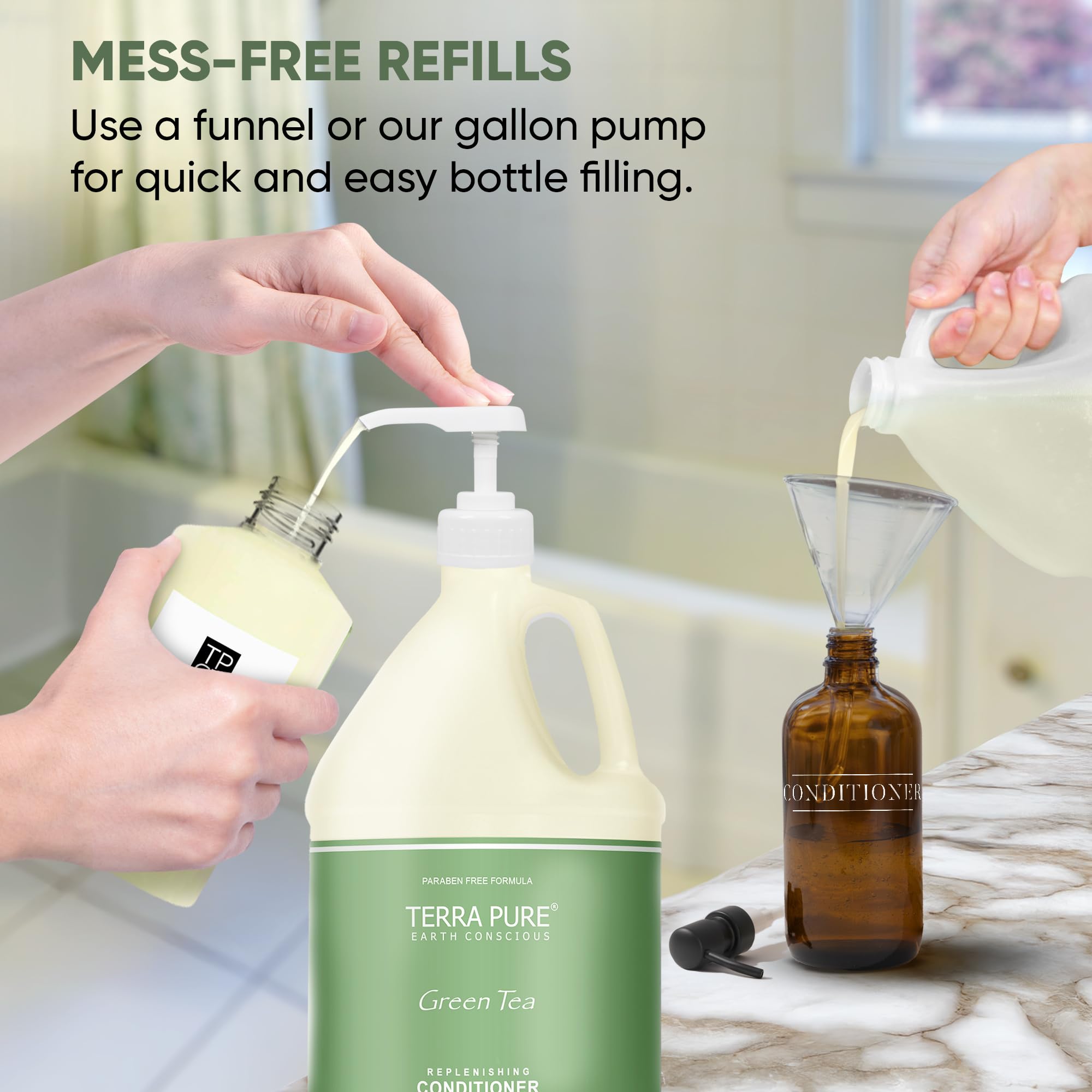 Terra Pure Lotion en galón, solución eficiente para hoteles grandes.