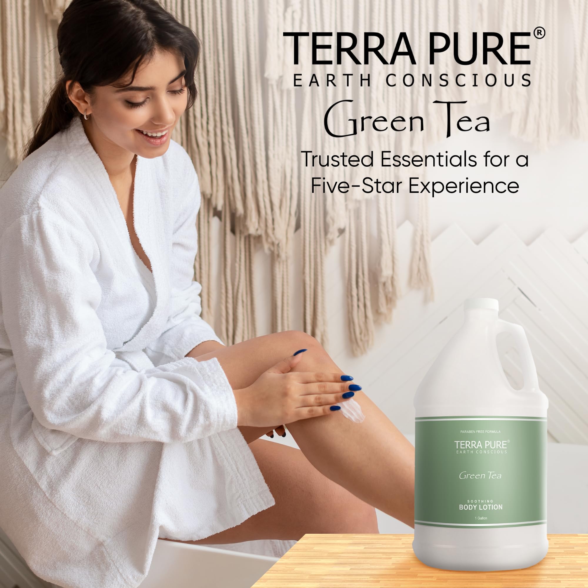 Terra Pure Lotion facilita la organización de espacios de baño en hotel.