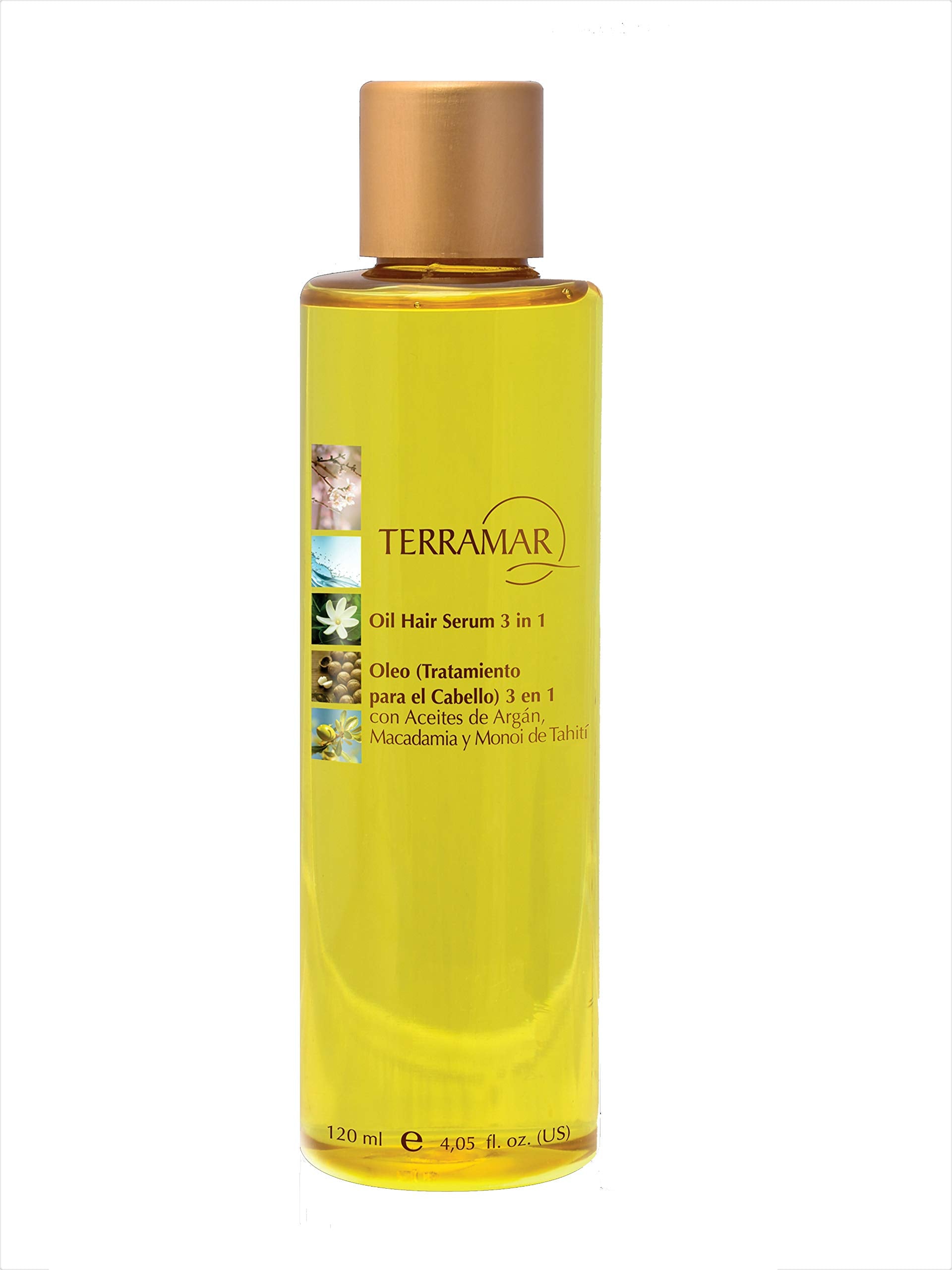 Terramar aplicado en manos: masaje para distribuir en el cabello.