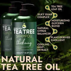 Terramed Acondicionador árbol de té botella cabello más grueso