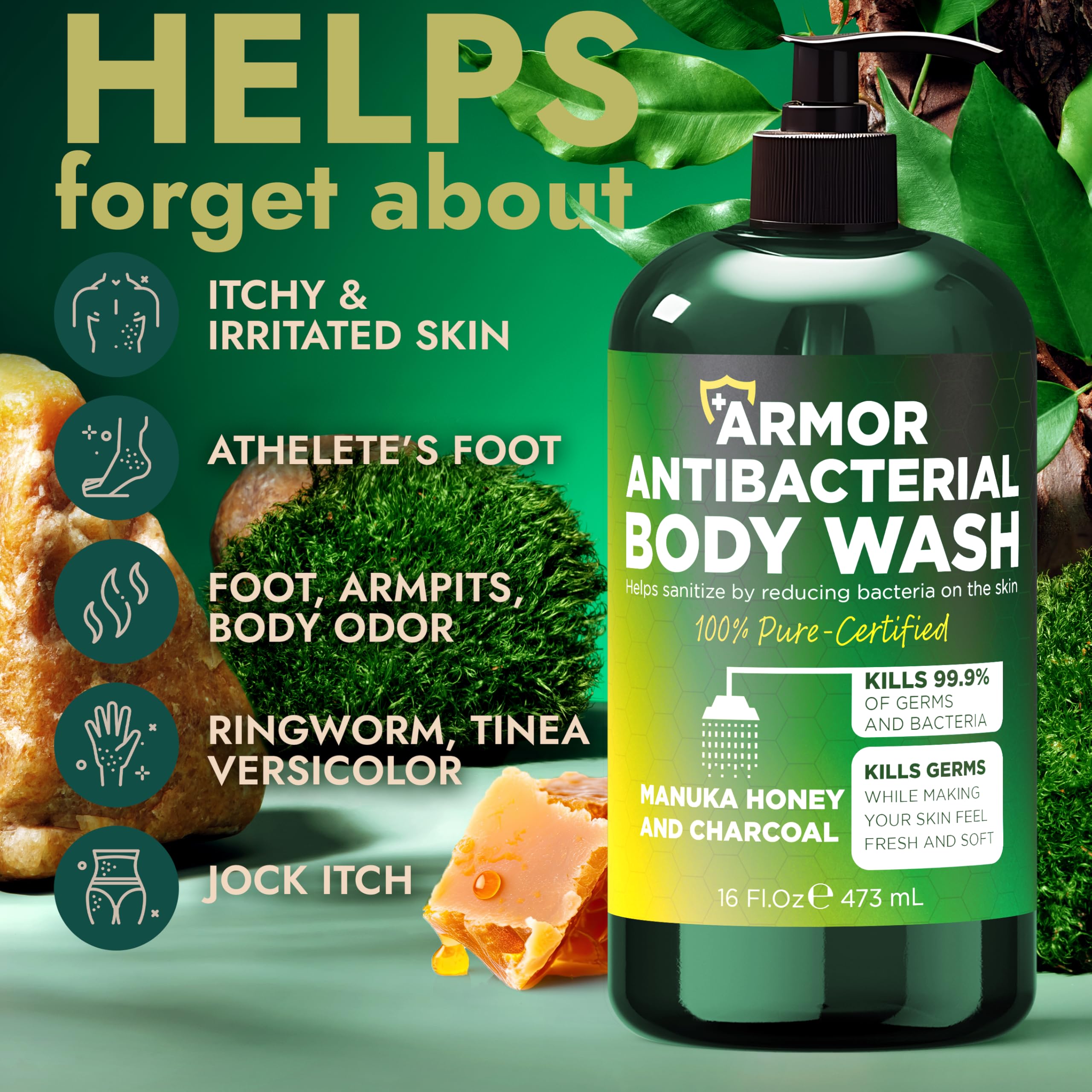 Terramed Just Think Comfort esponja de silicona para exfoliar suavemente durante la ducha.
