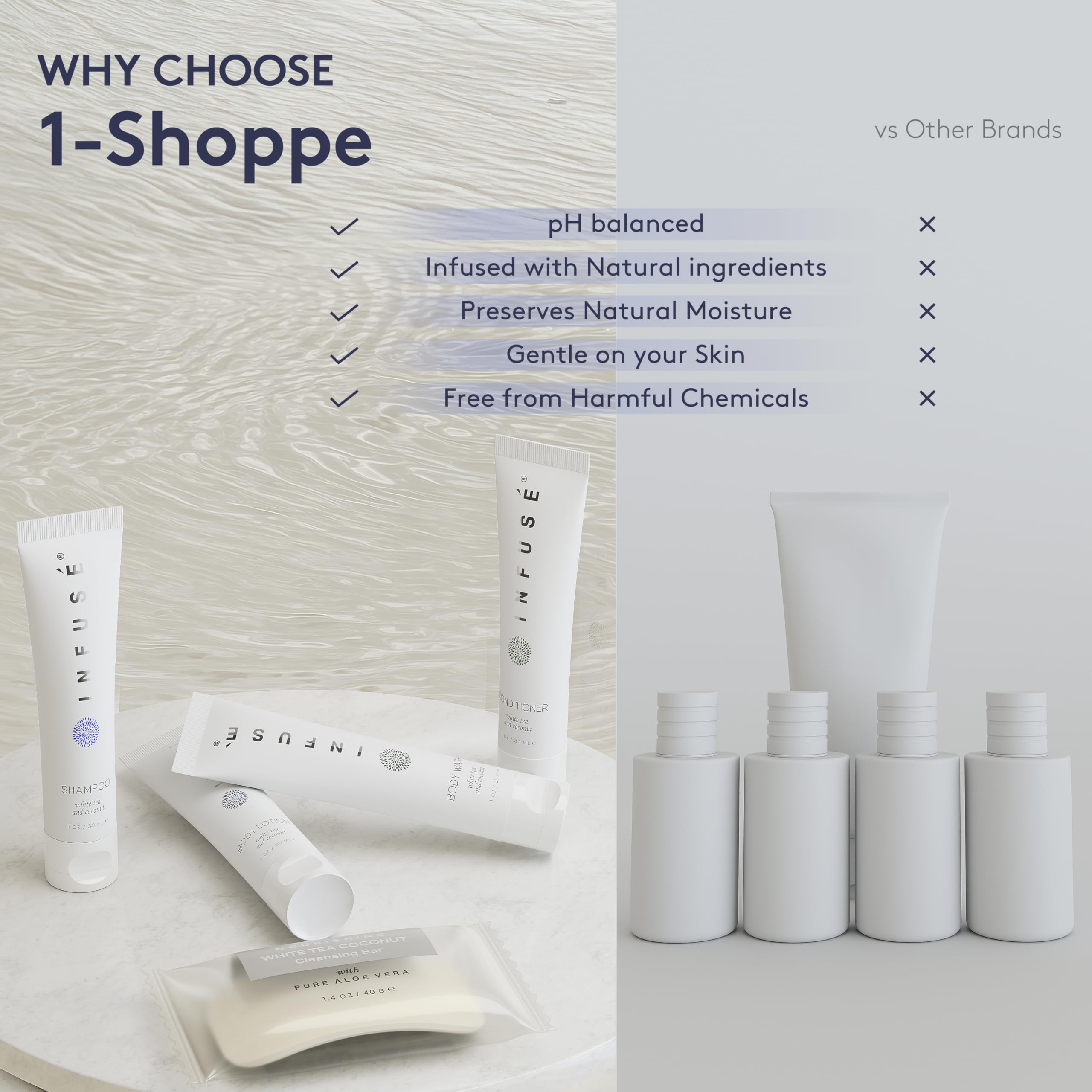 Terra Pure Infuse loción cuerpo mini, hidratación ligera para la piel