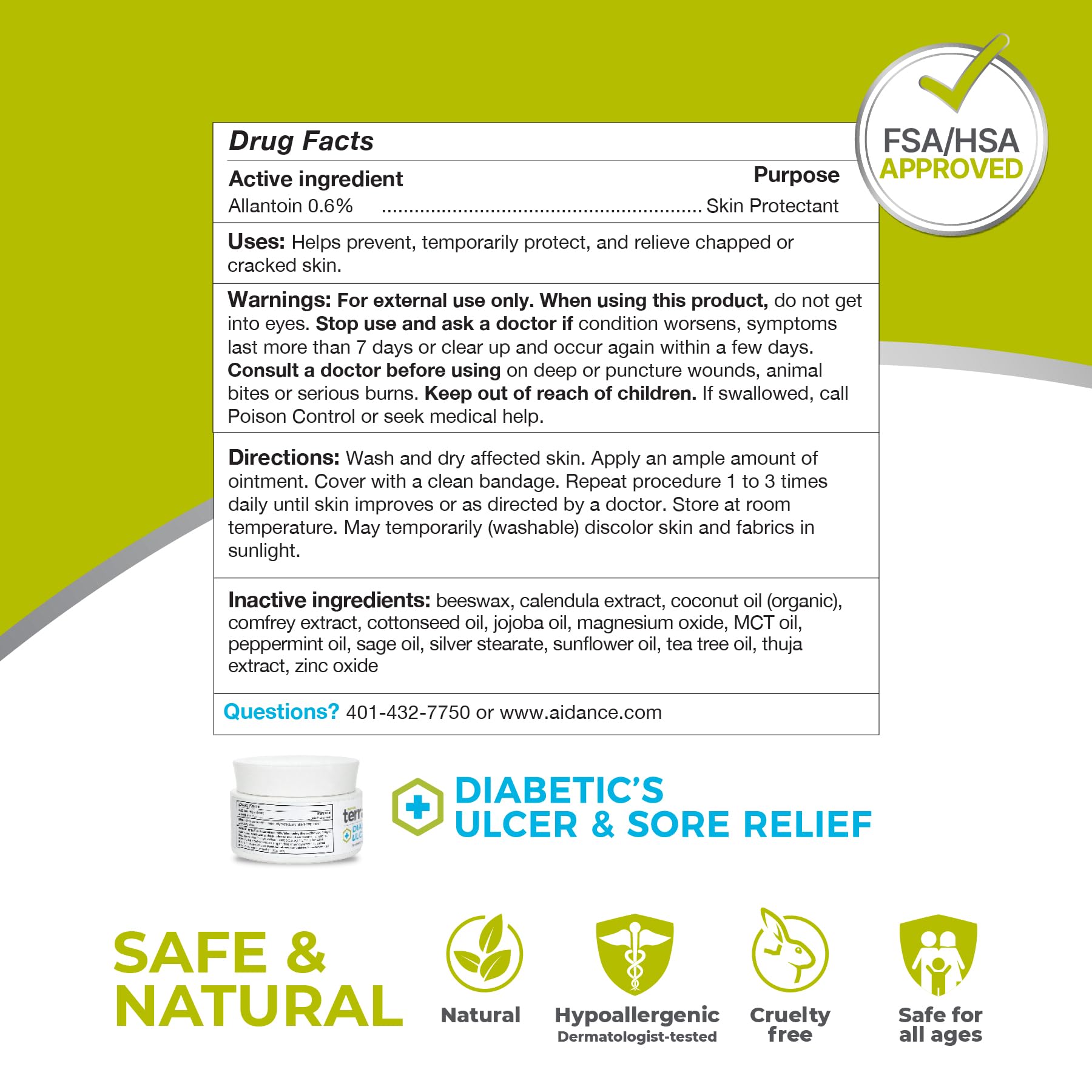 Terrasil producto natural y seguro para piel lesionada y sensible.