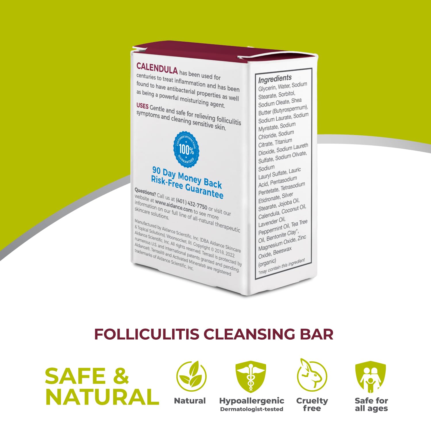 Terrasil Jabón Foliculitis: elaborado en EE. UU. con altos estándares.