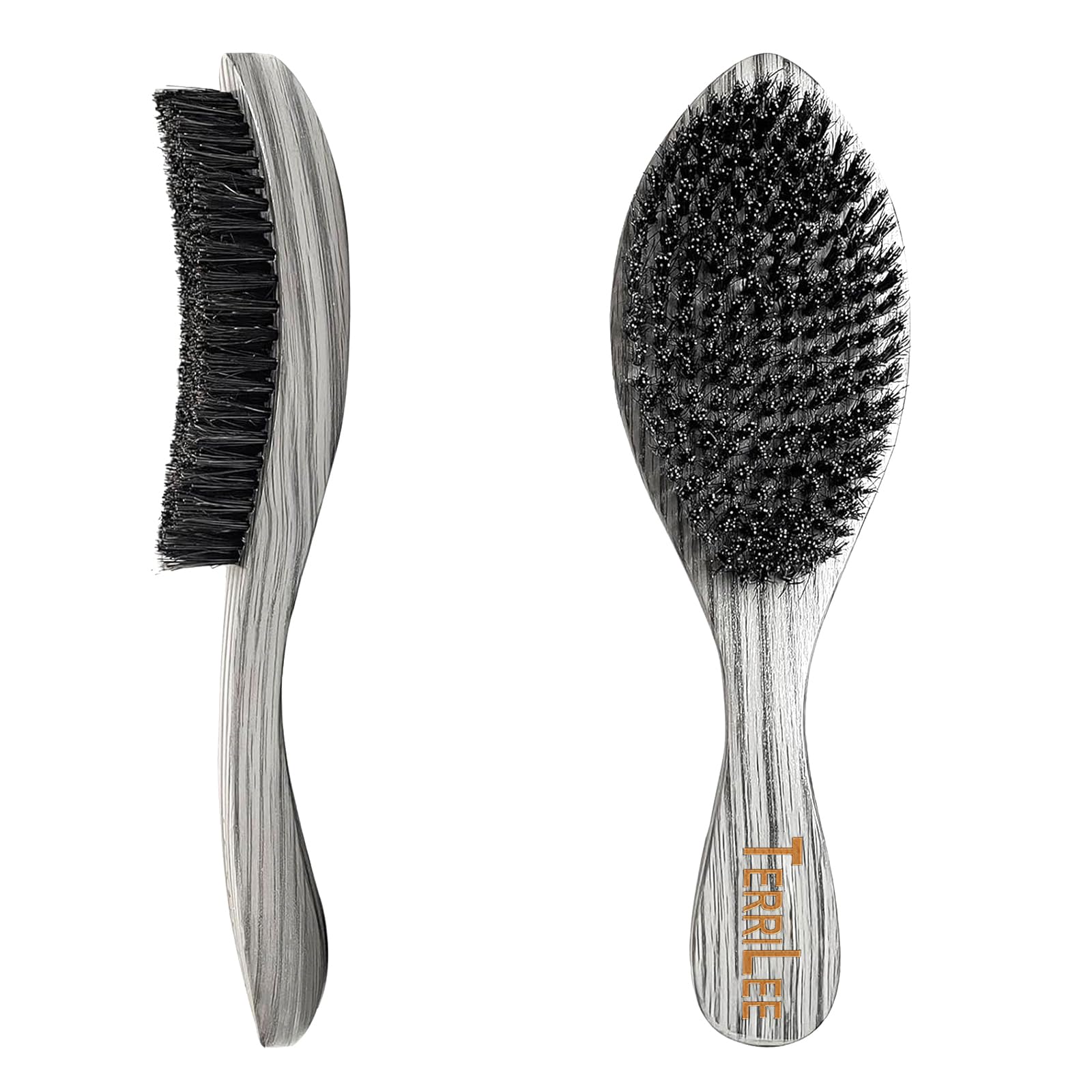 Terrilee cepillo ondas diseño ergonomico curvado ofrece agarre cómodo durante el uso.