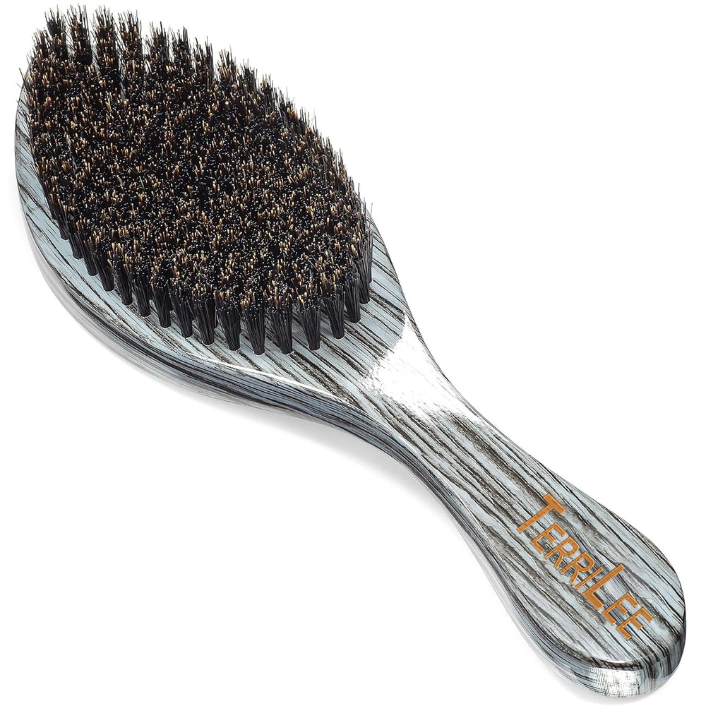 Terrilee cepillo de ondas con mango curvo para mayor control y comodidad.