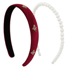 Banda TERSE con perlas blancas para un toque femenino y elegante.