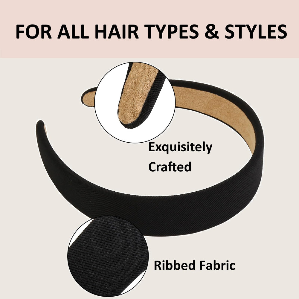 Diadema TERSE para niñas, diseño amplio que abraza el cabello sin apretar.