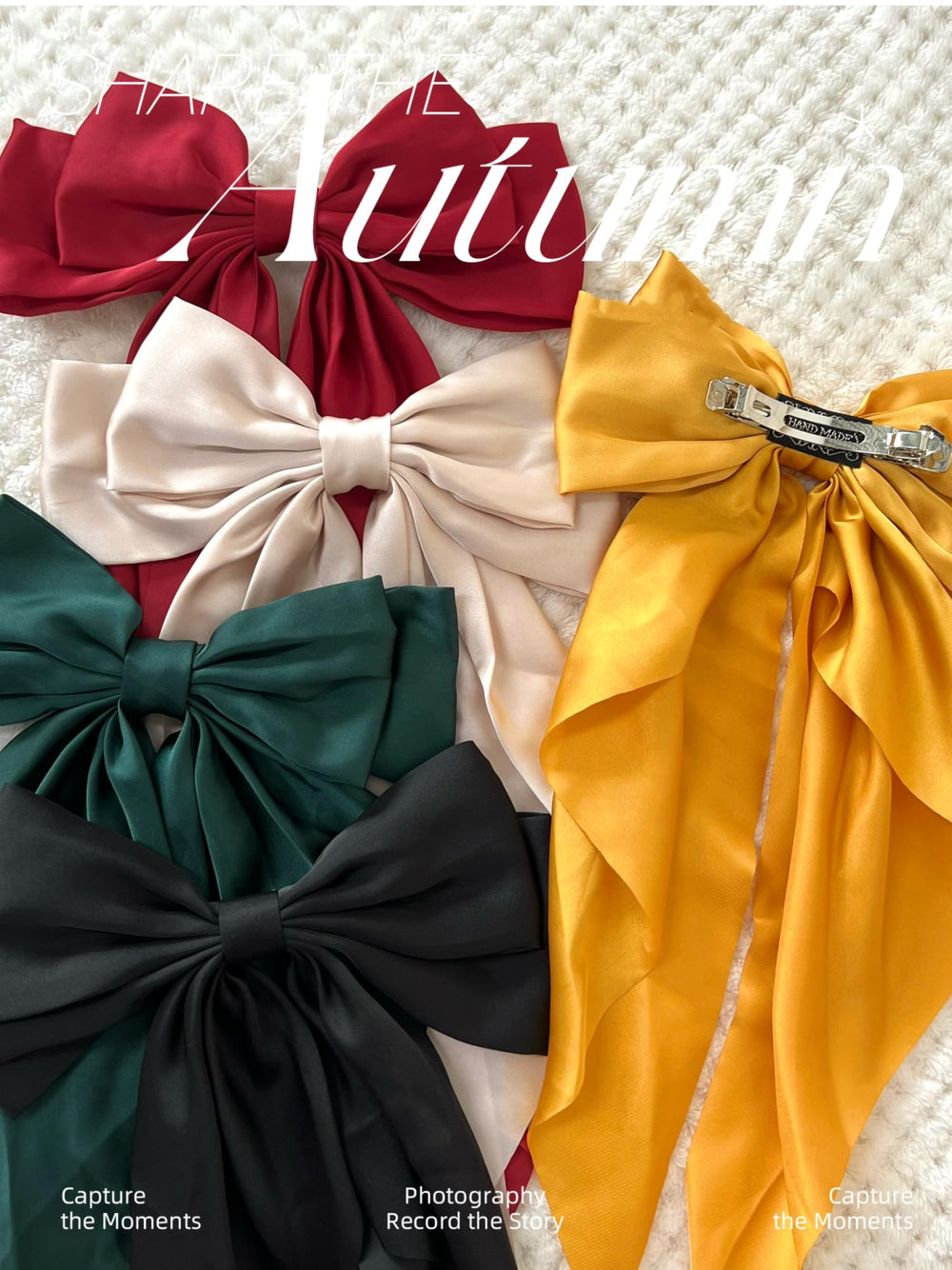 Lazo TERSE grande satinada en rojo, ideal para destacarse en eventos.