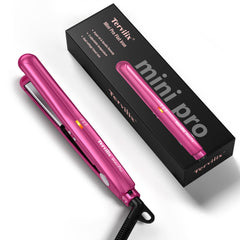 Terviiix plancha mini ajustable de temperatura; ideal para retoques rápidos en cabello corto