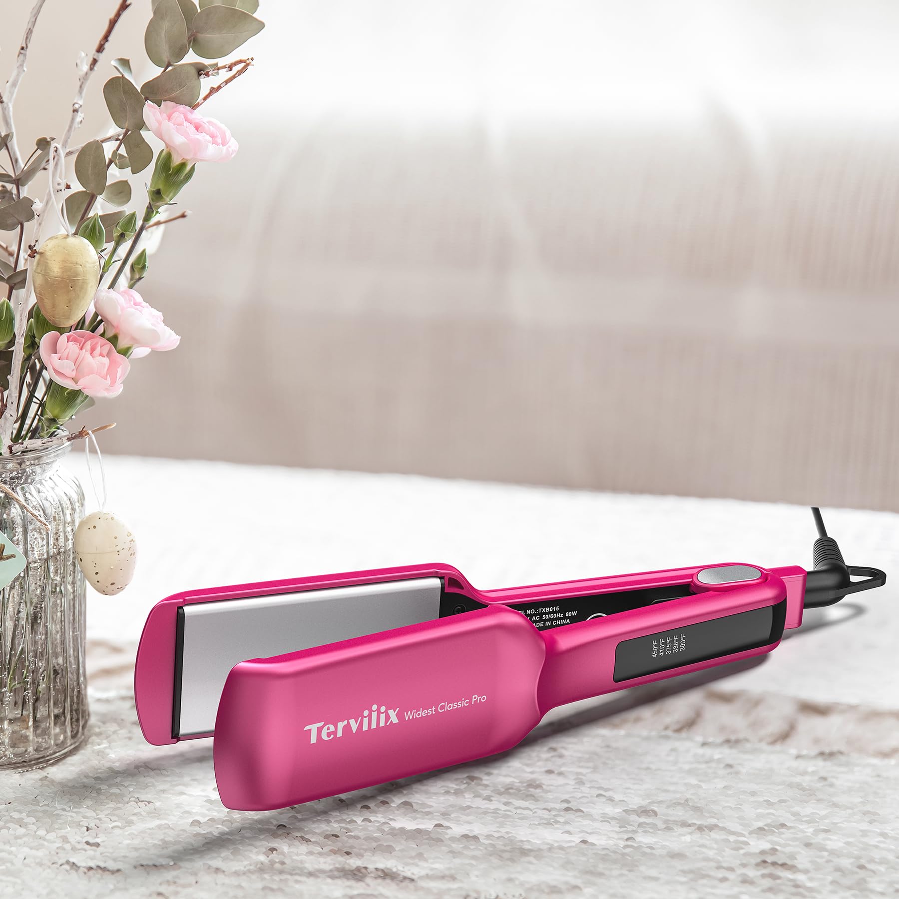 Terviiix plancha para cabello liso y suave con resultados profesionales.
