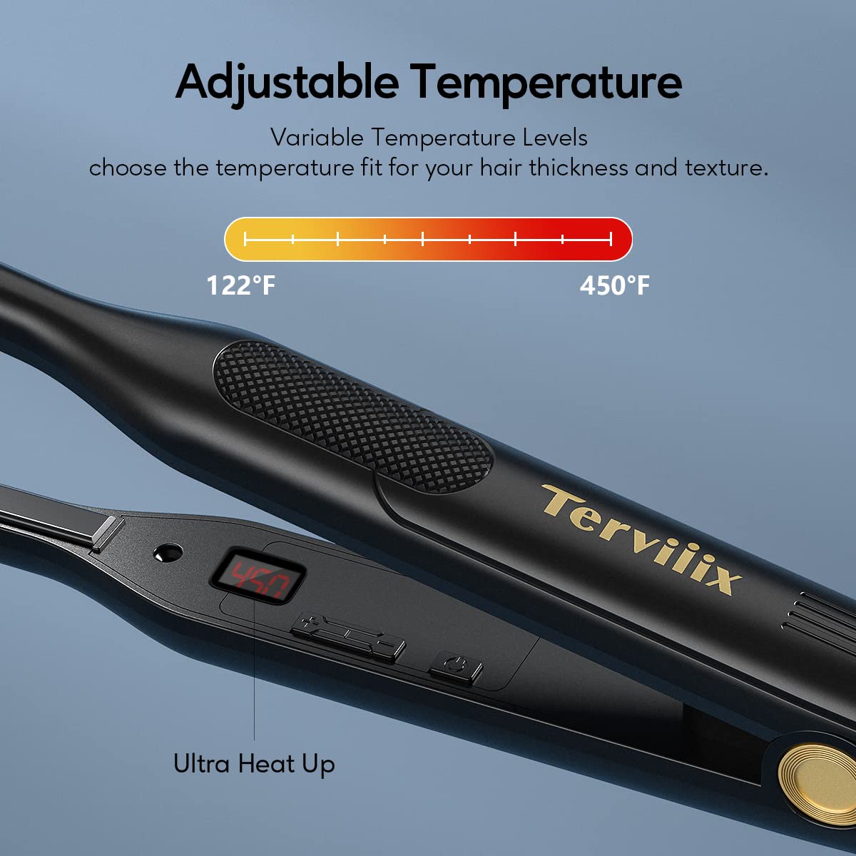 Plancha mini Terviiix con control de temperatura ajustable