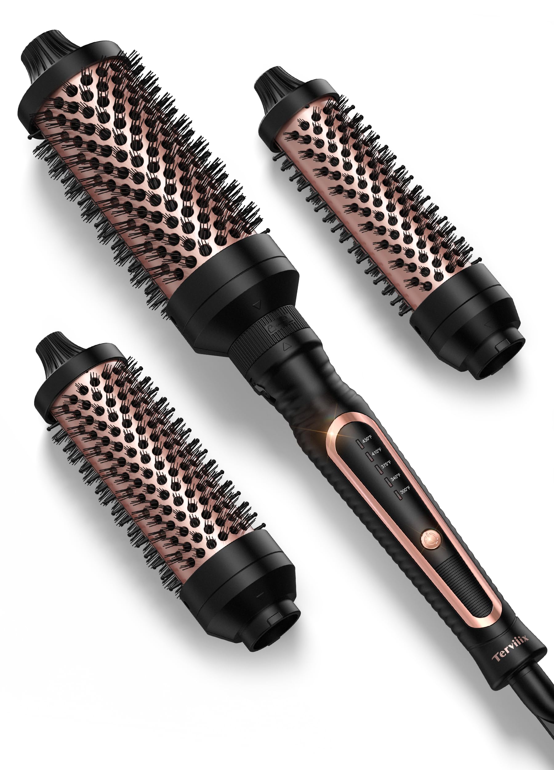 Terviiix PRO cepillo térmico 1,25 pulgadas para rizos definidos