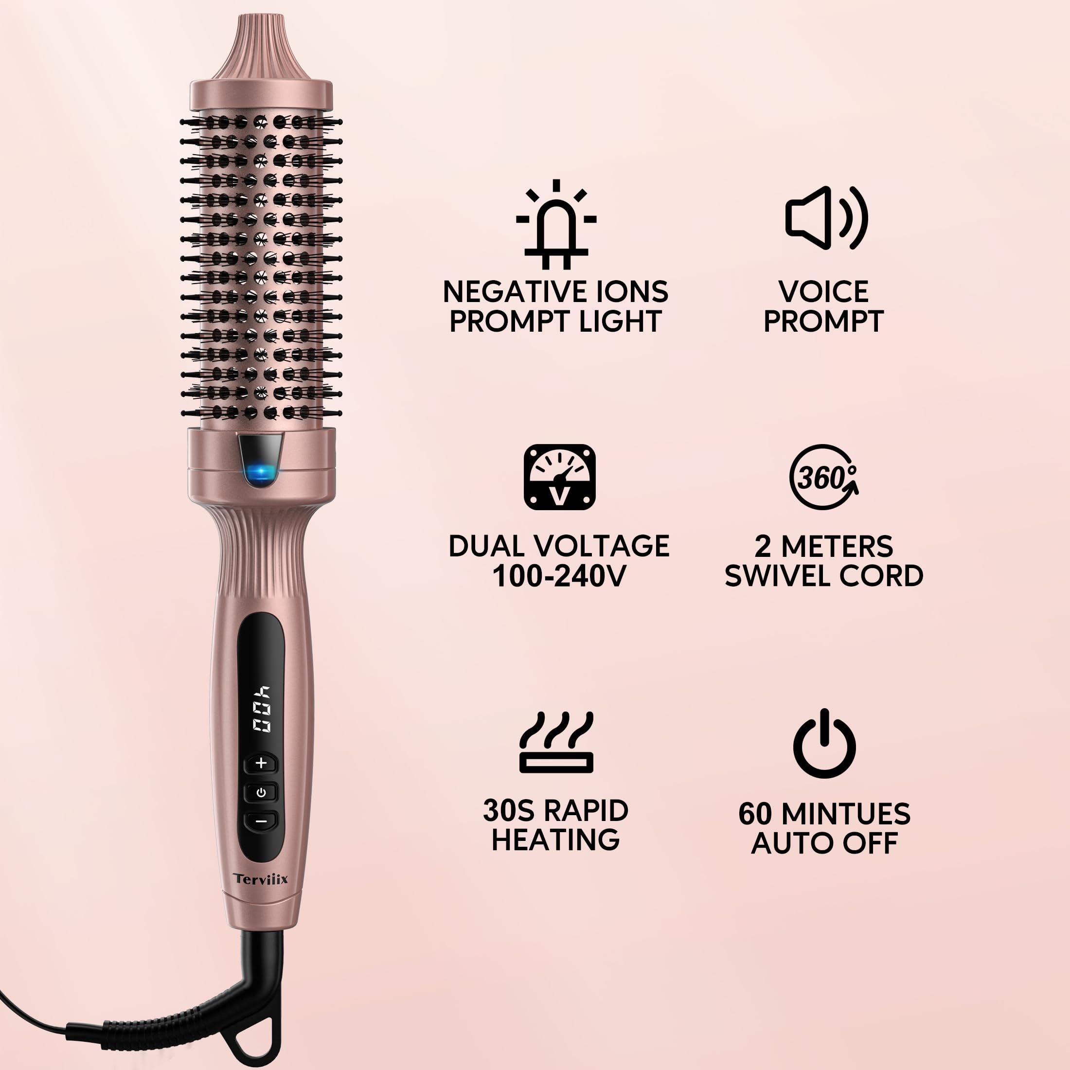 Terviiix voltaje dual 100-240V para viajes.
