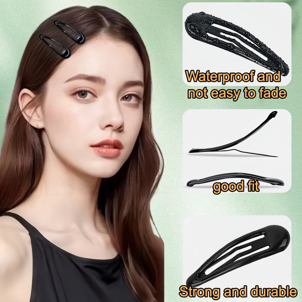 Ganchos negros Tesvyns para cabello, ideal para eventos