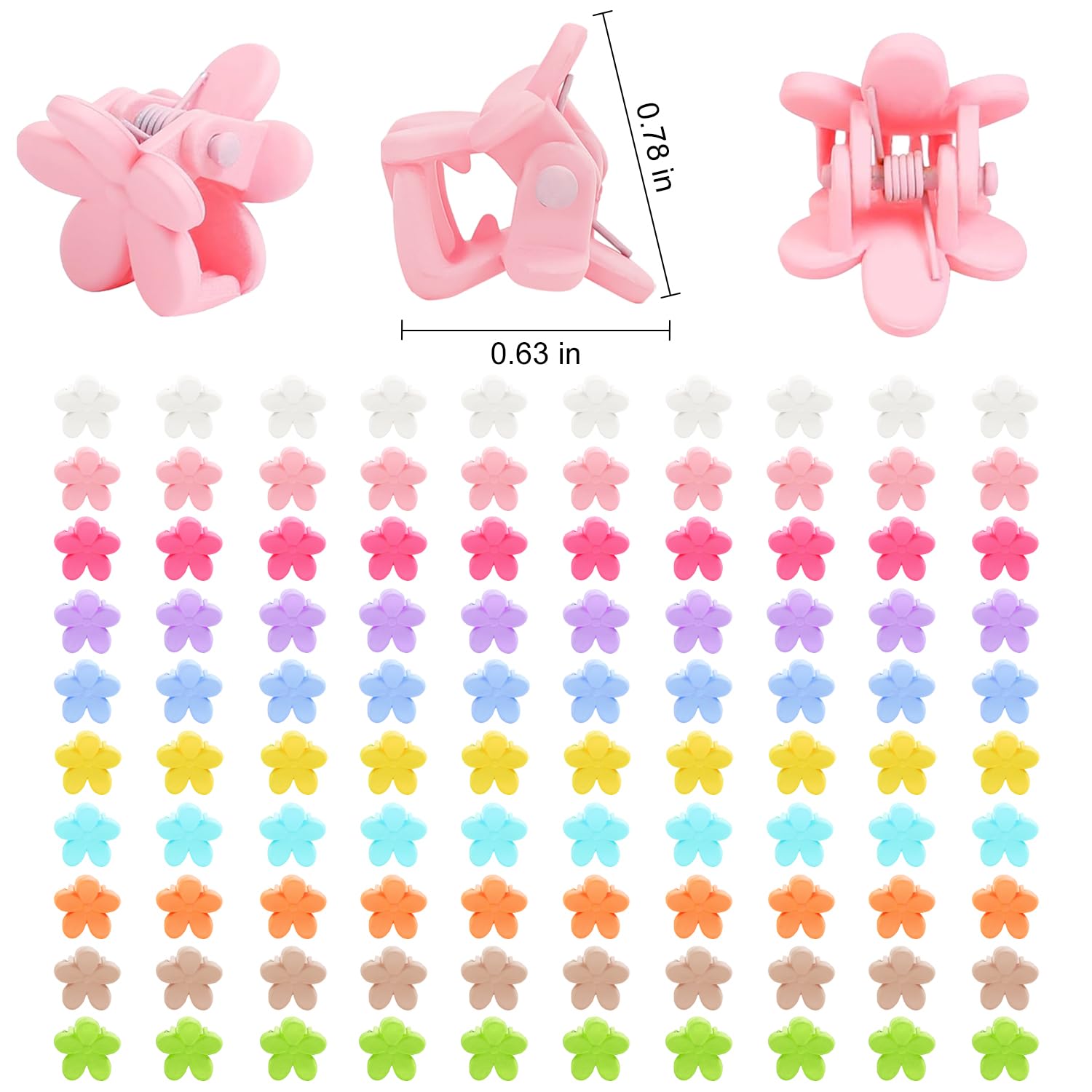 Tetizo clips cabello mini detalle cierre resistente: sujetan mechones firmemente.