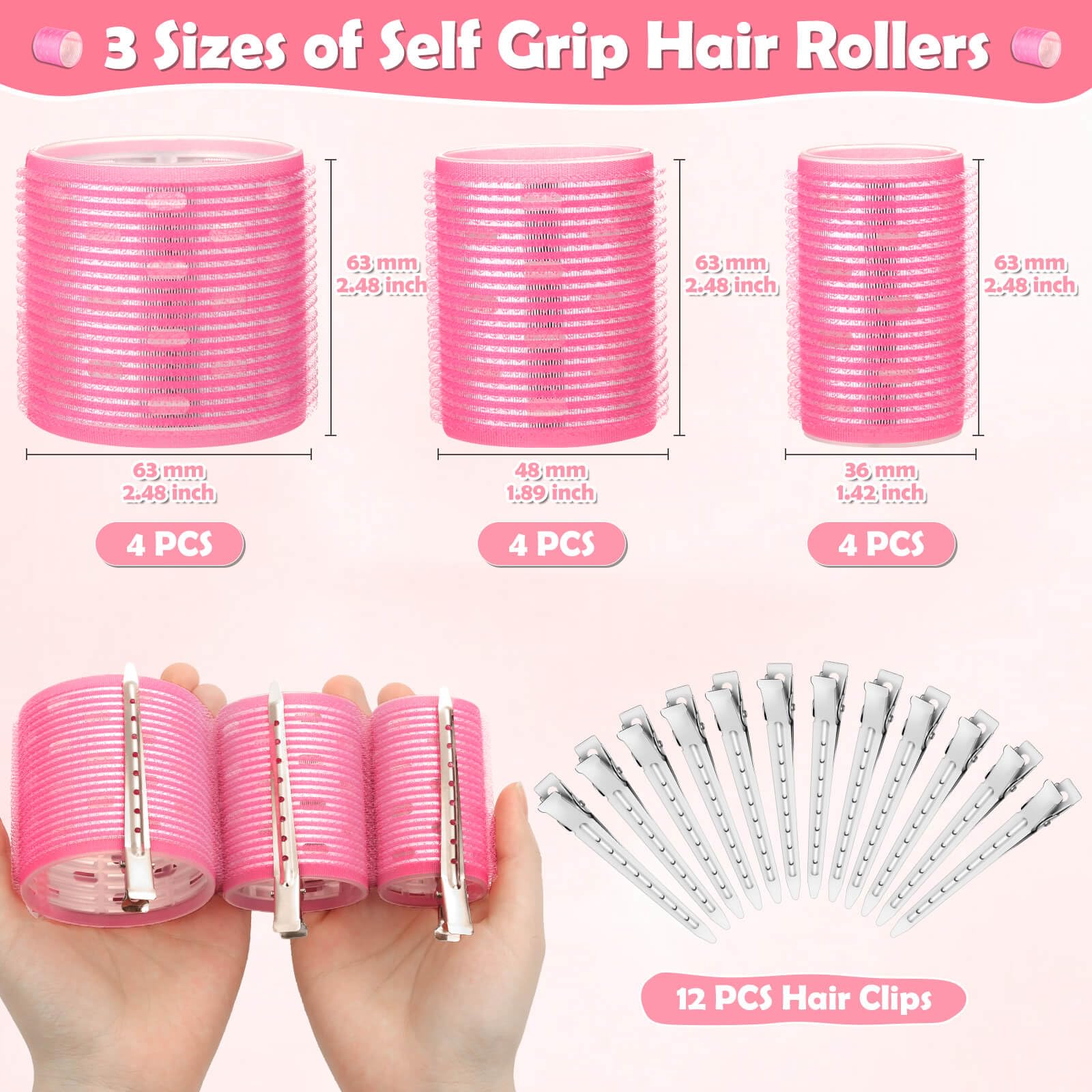 Clips inoxidables Tetutor para fijar rodillos sin deslizamientos.