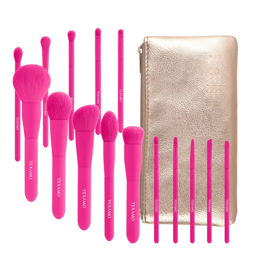 TEXAMO arte del maquillaje en rosado: estilo y rendimiento para la rutina diaria.