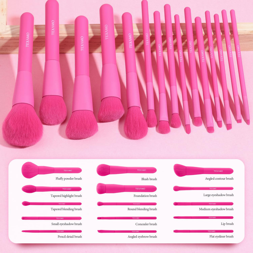 TEXAMO brochas de maquillaje profesional: herramientas versátiles para looks pulidos.