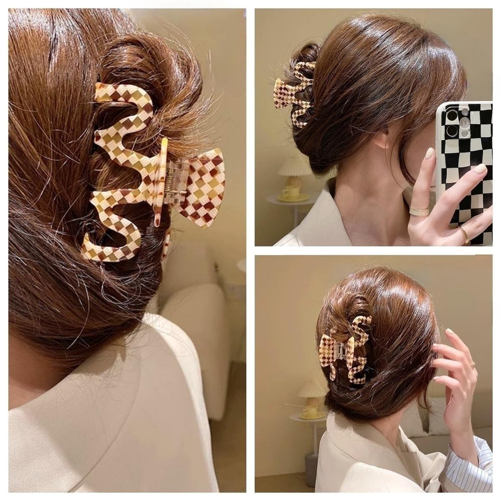 Textention pinza pelo tortuga grande clip resistente para cabello grueso.