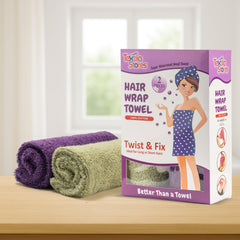 Textila Stores turbante verde: secado cómodo y reducción de frizz