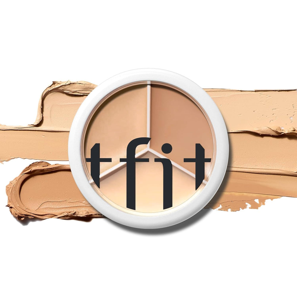 TFIT corrector triple paleta 01 neutral, cobertura total para ojeras e imperfecciones