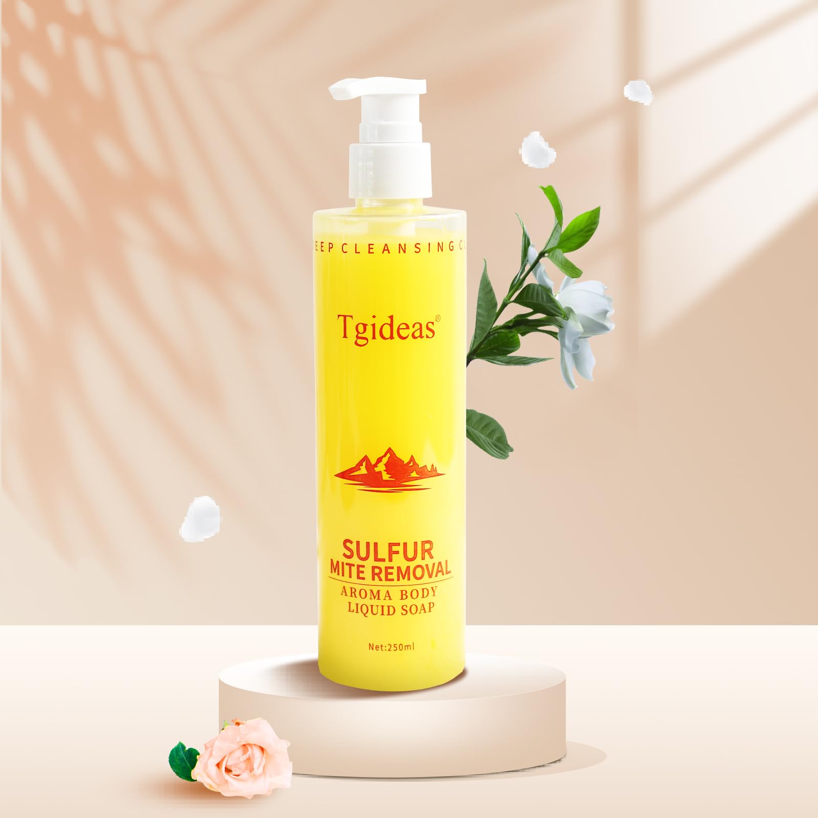 Tgideas Azufre Champú Ducha Cabello: cuida el cuero cabelludo y aporta equilibrio