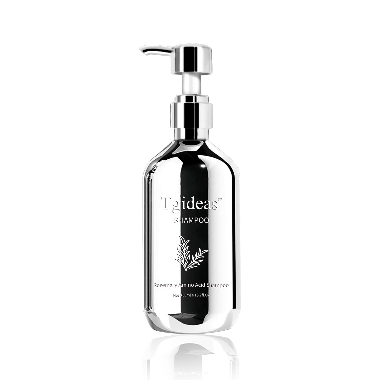 Tgideas Champú Biotina Orgánico Romero – botella frontal para cuidado capilar suave