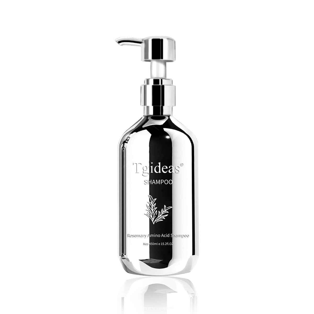 Tgideas Champú Biotina Orgánico Romero – botella frontal para cuidado capilar suave