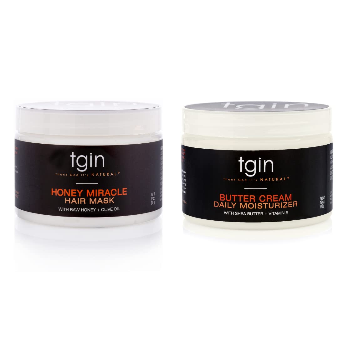 tgin crema mantequilla hidratacion diaria envase: hidratación profunda para cabello rizado