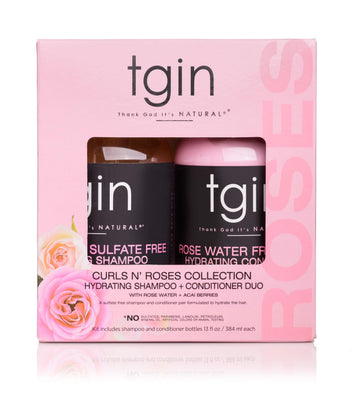 Fórmula sin sulfatos de TGIN para cuidado suave del cabello rizado.