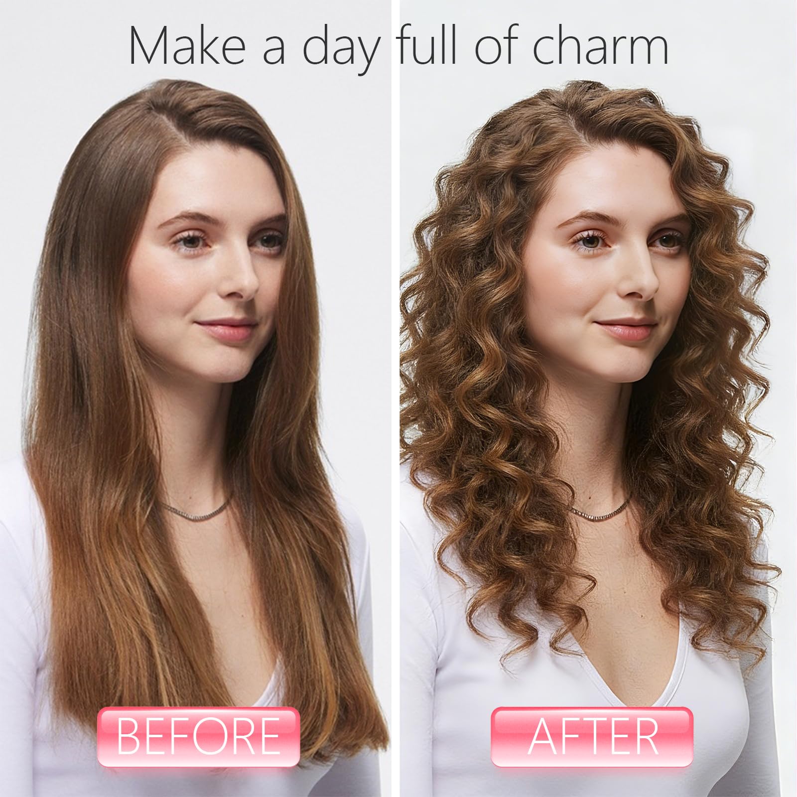 TGJUEDW compatible-con-tipos-de-cabello liso, ondulado o grueso