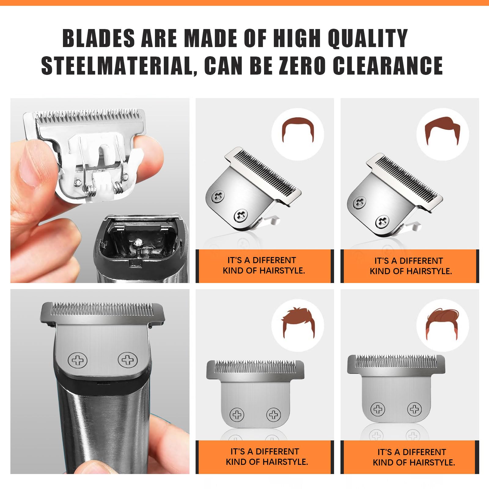 Hoja TGSBHIO T-Blade Despachable 40mm, compatible con Wahl para retoques en casa