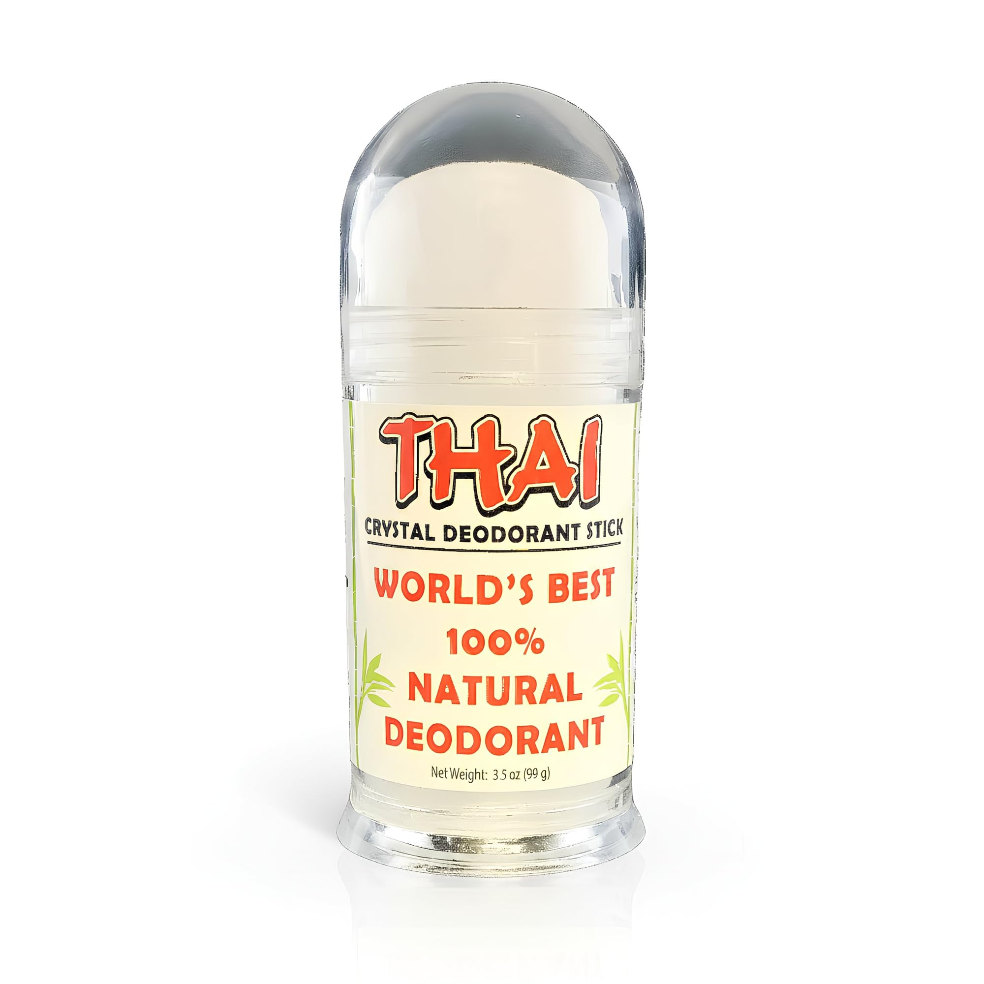 Thai Crystal Desodorante barra: aplicación suave y protección natural sin fragancias.