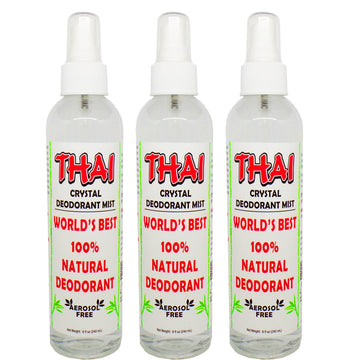 Thai Deodorant Stone Crystal Mist : bouteille 240 ml pour une protection naturelle