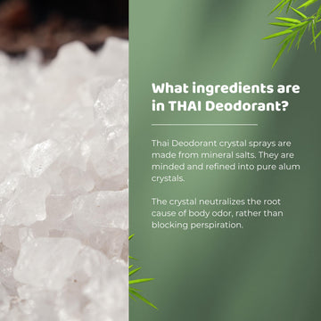 Usage quotidien Thai Deodorant Stone Crystal Mist en voyage ou au travail