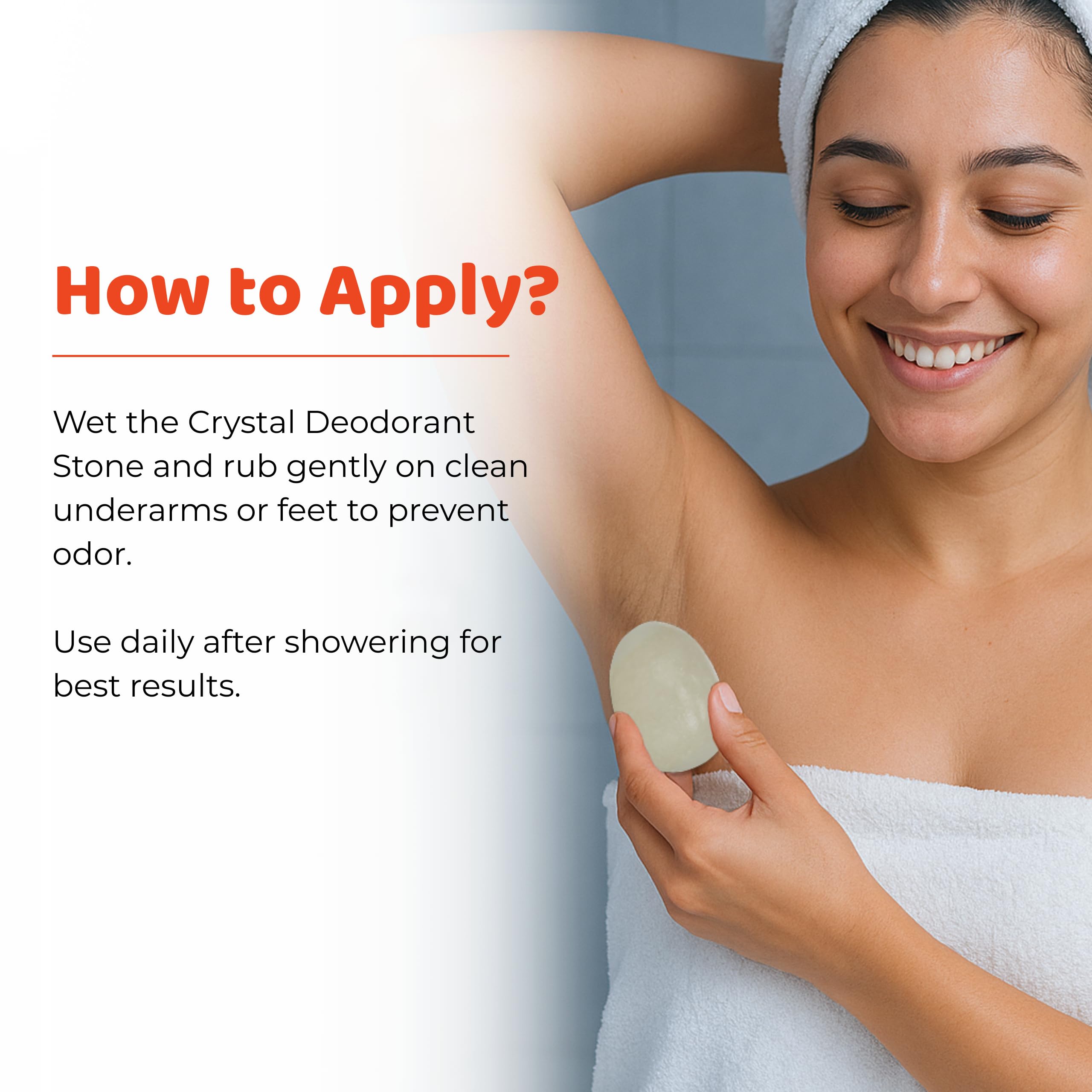 Thai Deodorant Stone empaque compacto duradero para viaje