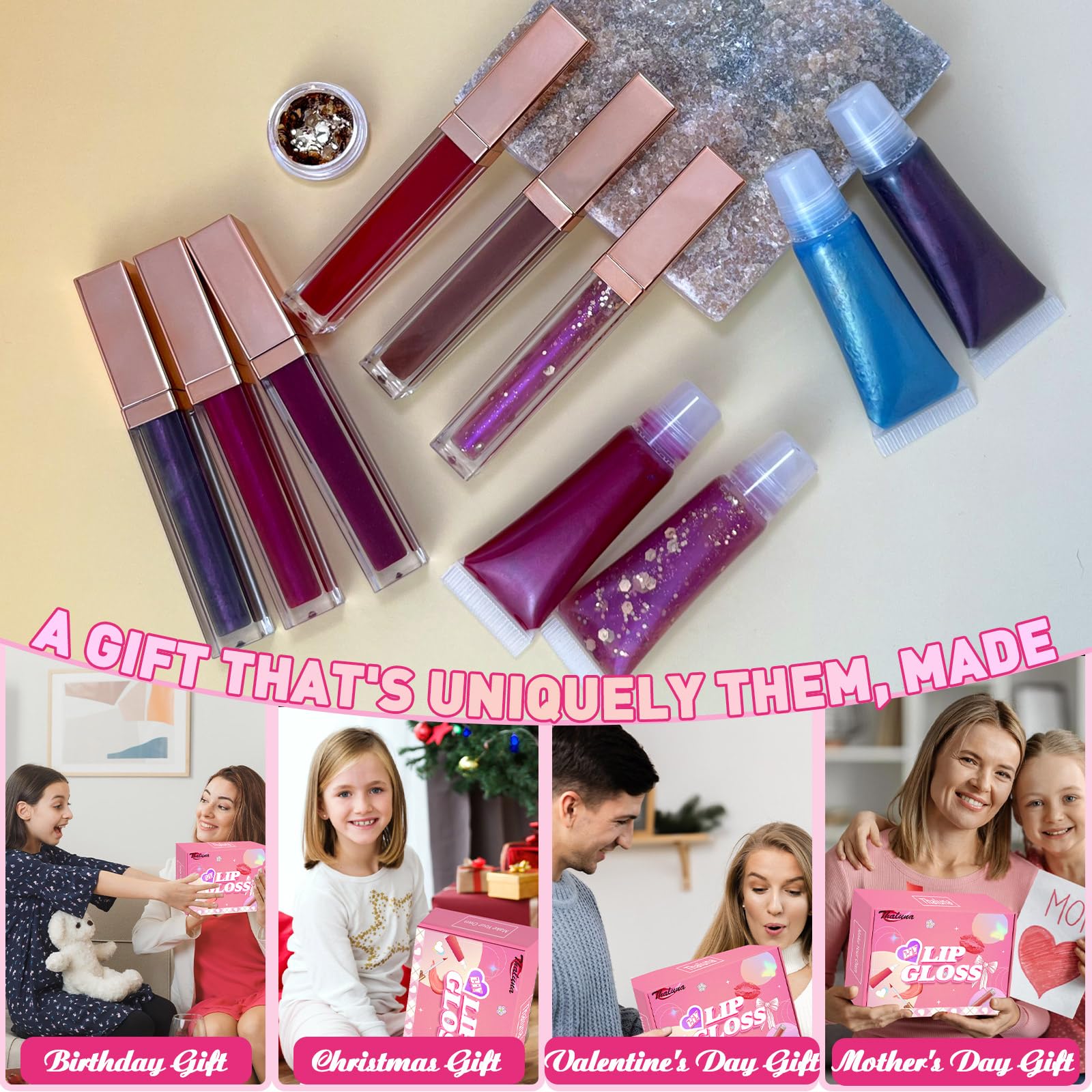 Thaluna lentejuelas labial: detalles brillantes para personalizar texturas.