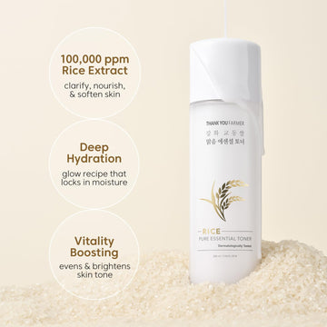THANKYOU FARMER tónico niacinamida realza claridad sin resequedad.