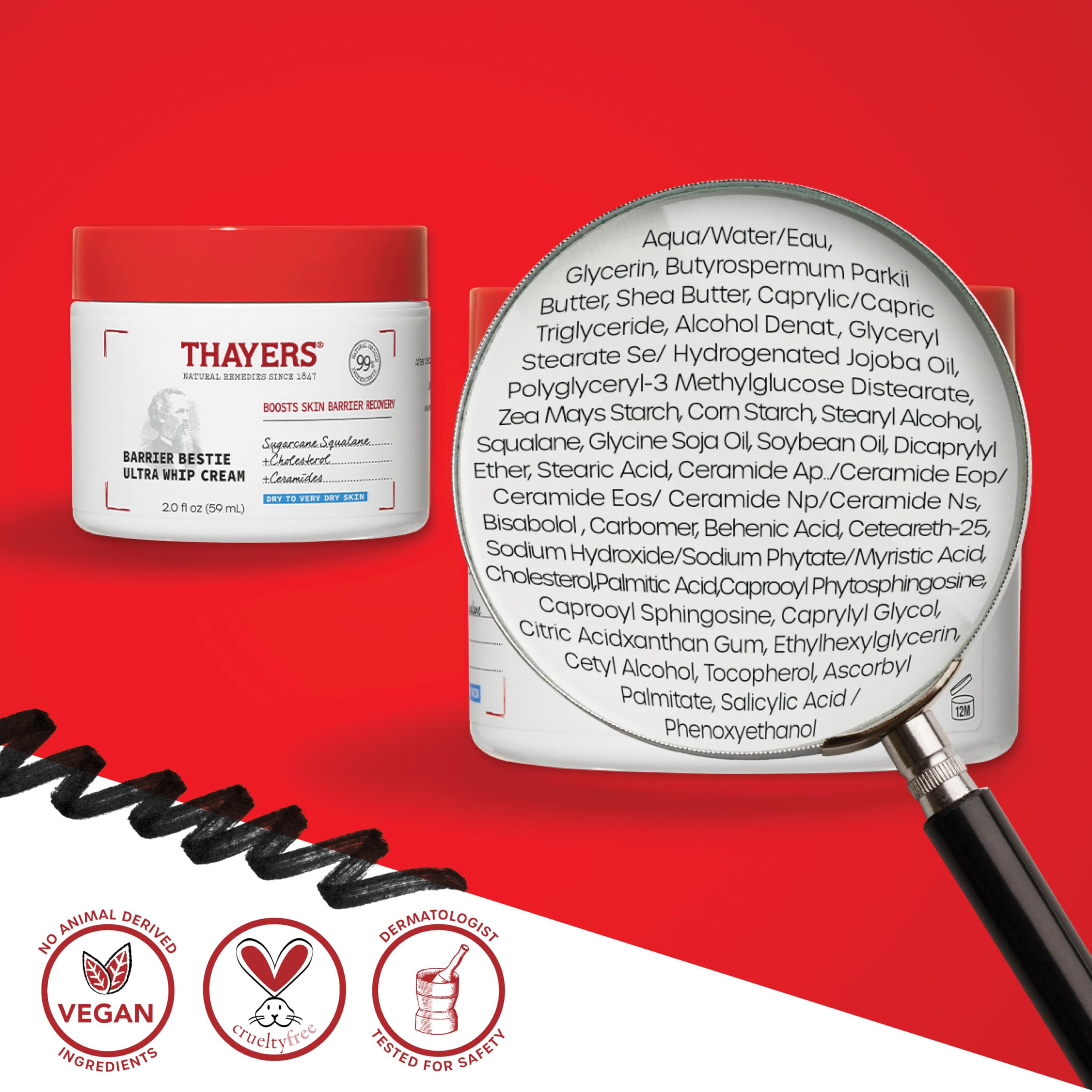 THAYERS aplicación diaria en rostro para hidratación