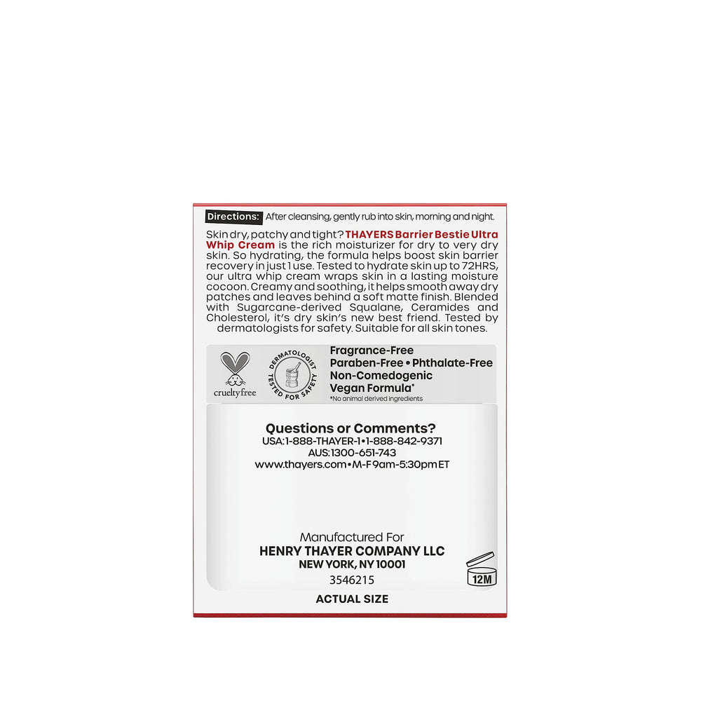 THAYERS piel seca se siente cómoda tras uso