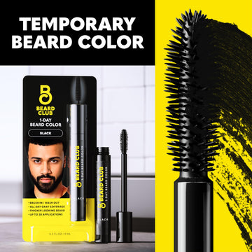 The Beard Club 1 Day Dye quick-application on-the-go color for busy days.