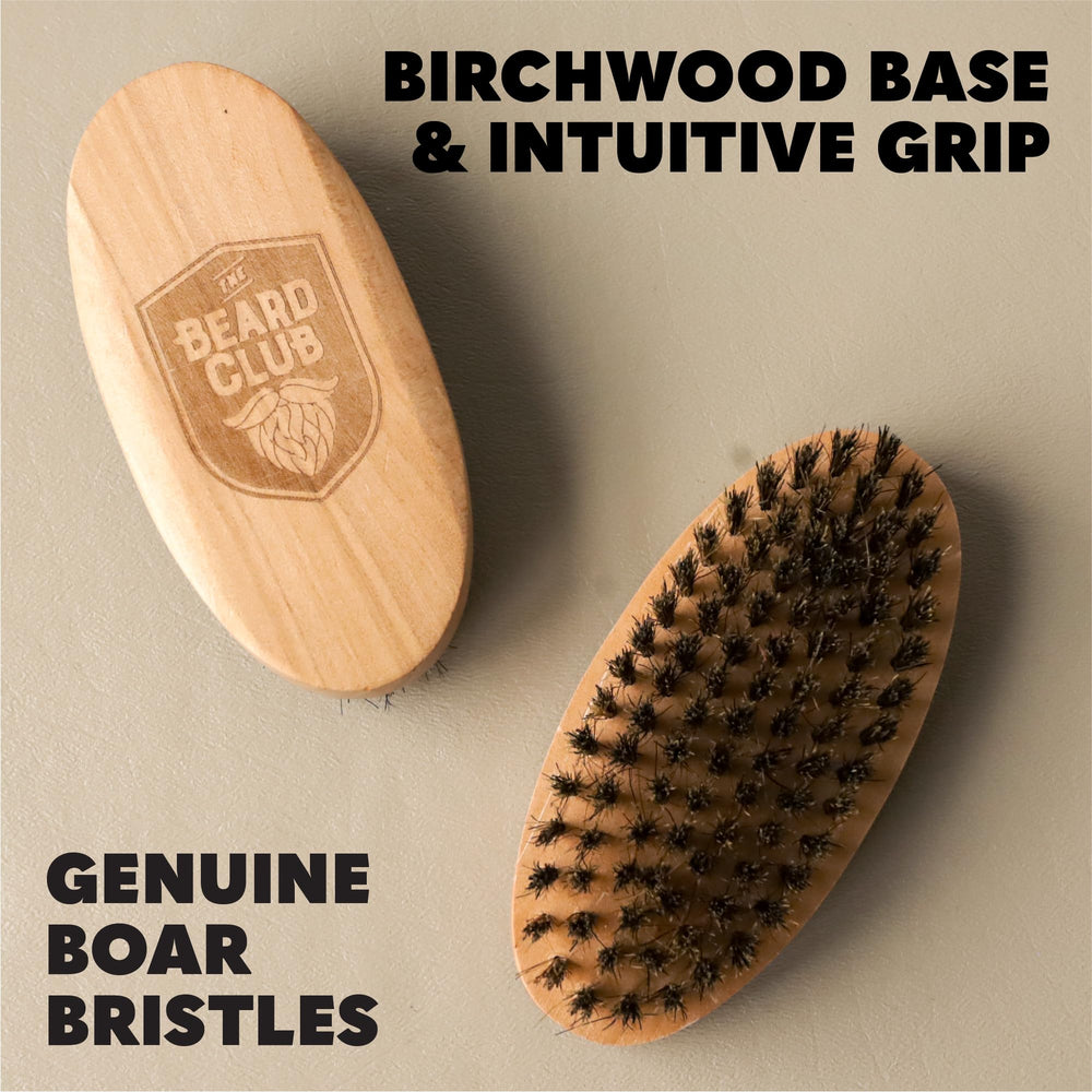 The Beard Club brocha para barba exfolia la piel suavemente