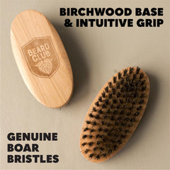 The Beard Club brocha para barba exfolia la piel suavemente